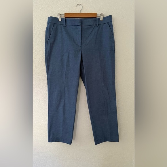 Loft Riviera Slim Crop Pants in Texture Size 12 - Picture 4 of 14